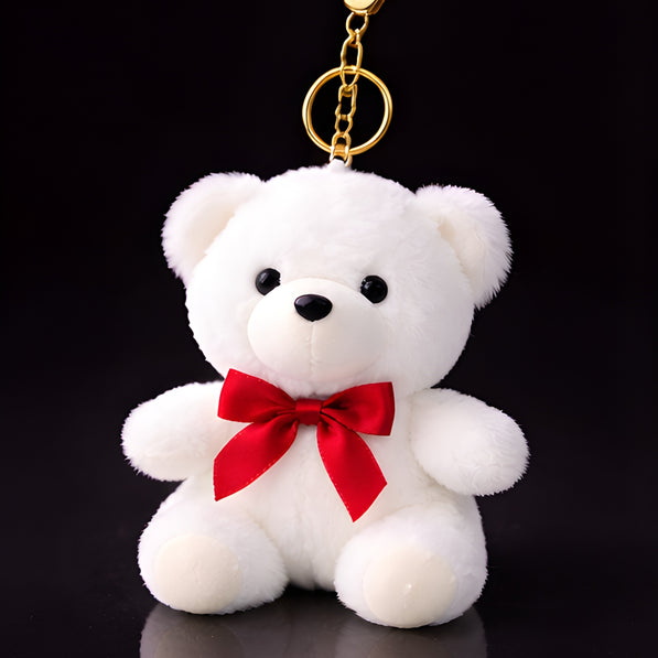 White Snowy Love Teddy Charm