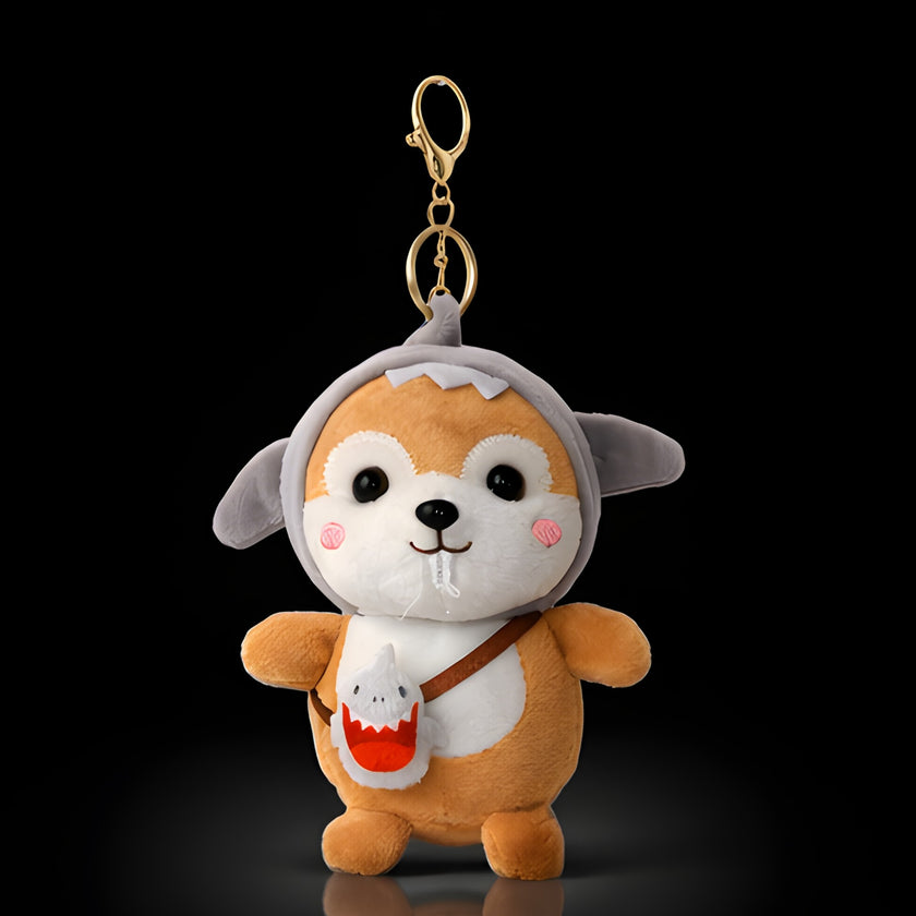 Sharky Grey Shiba Squirrel Plush