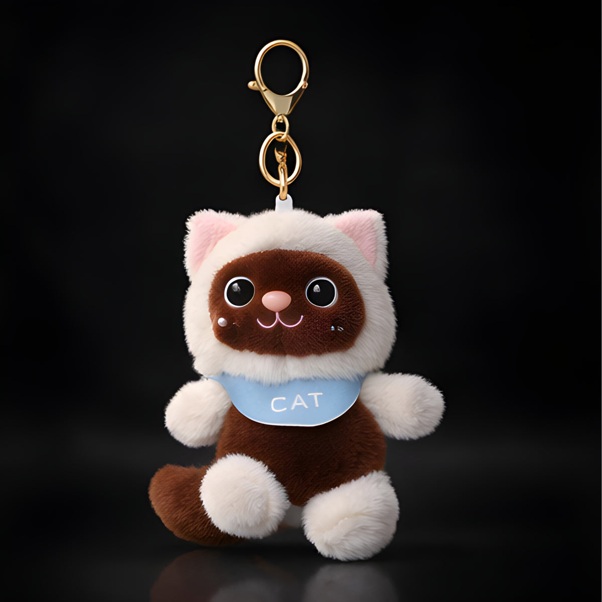 Brown Bandana Cat Plush