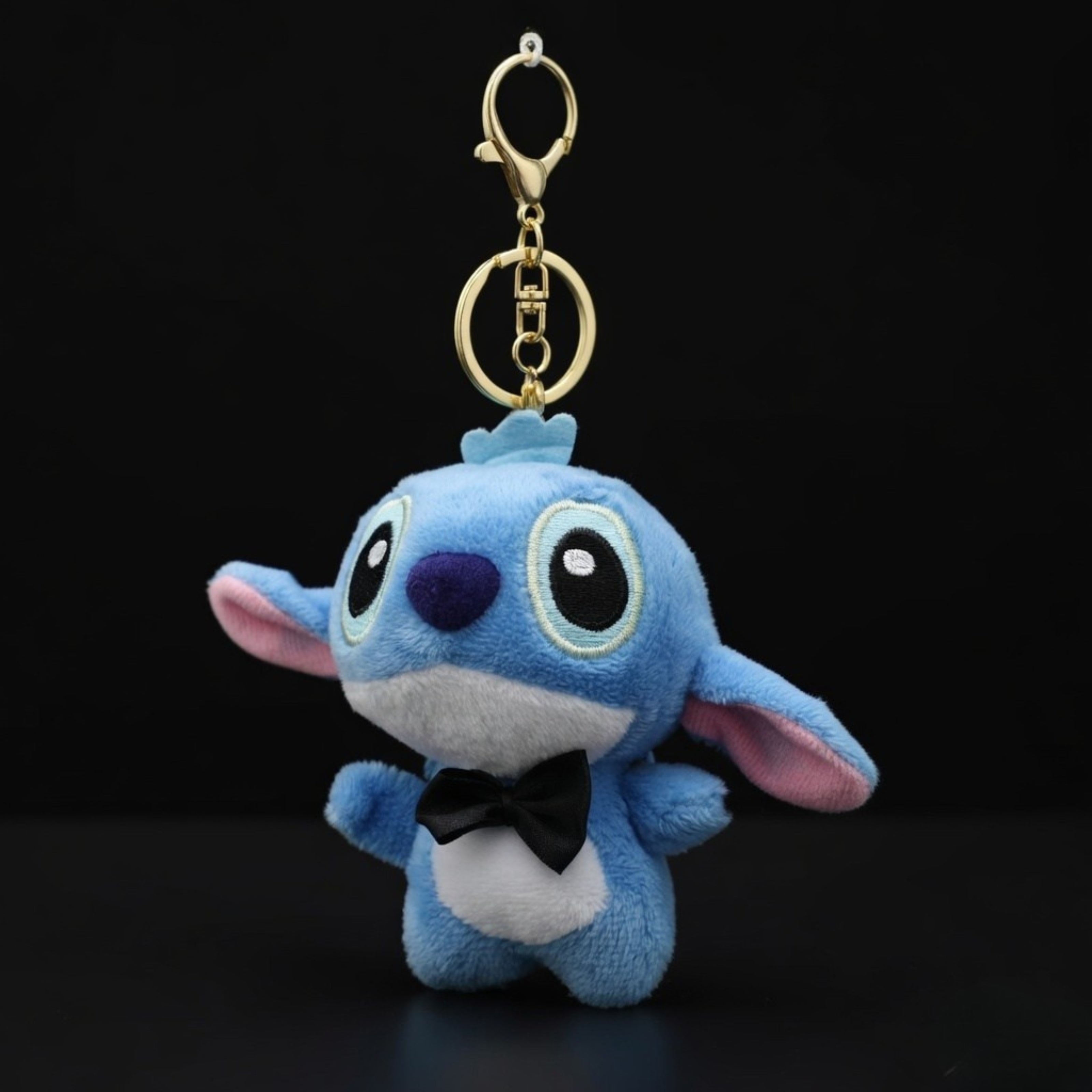Blue Mini Stitch Bow Plush