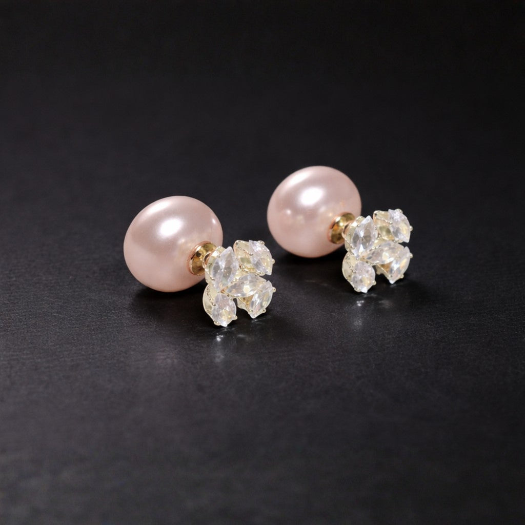Dual Glam Pearl Stud