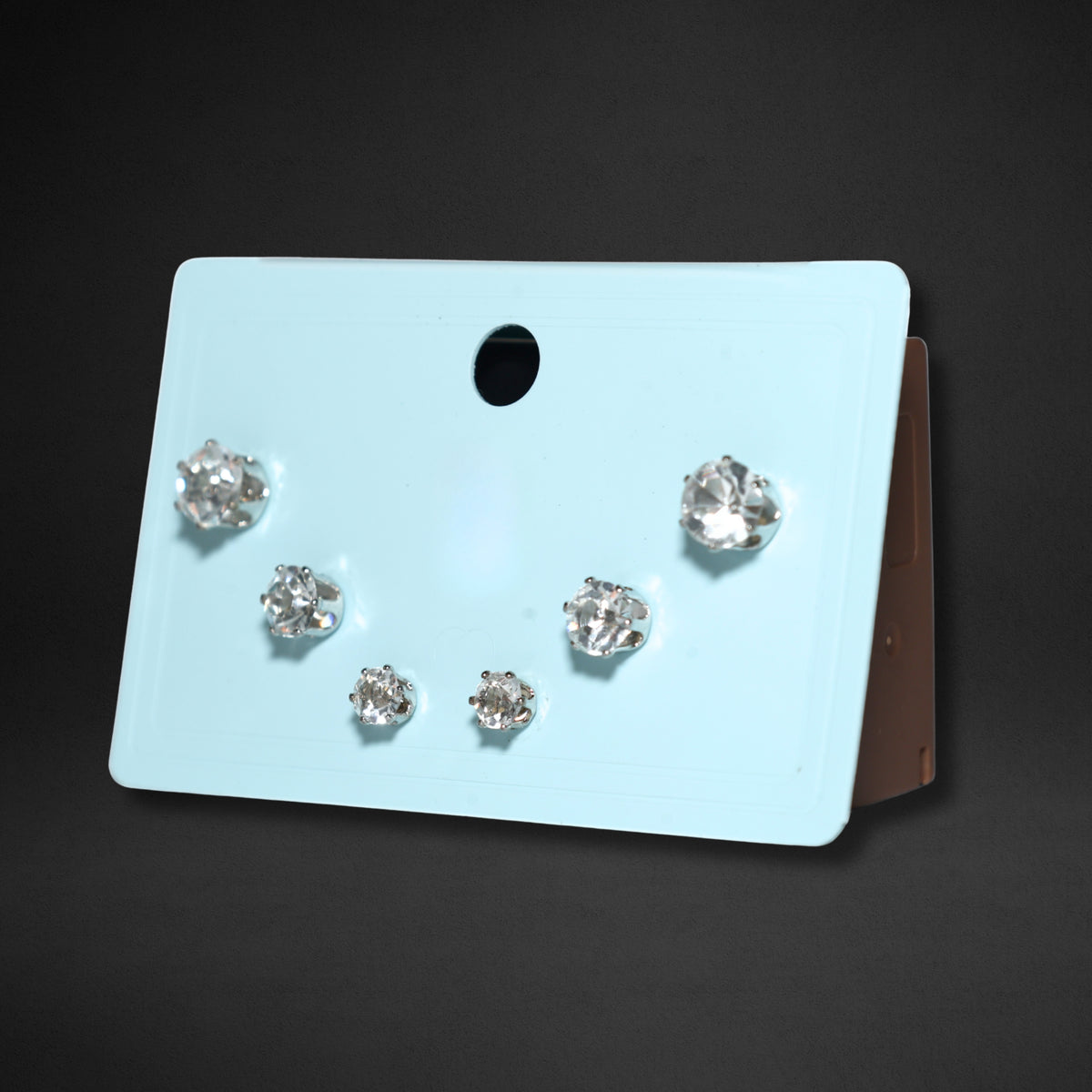 Silver Diamant Stud Set