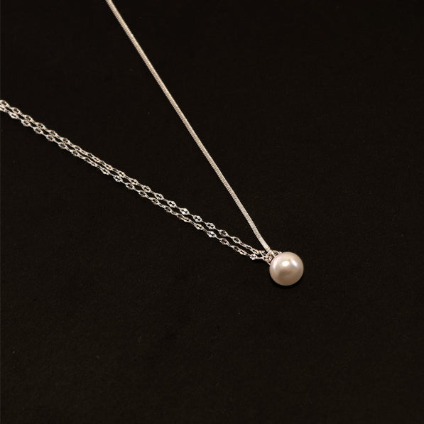 Dual Strand Pearl Necklace