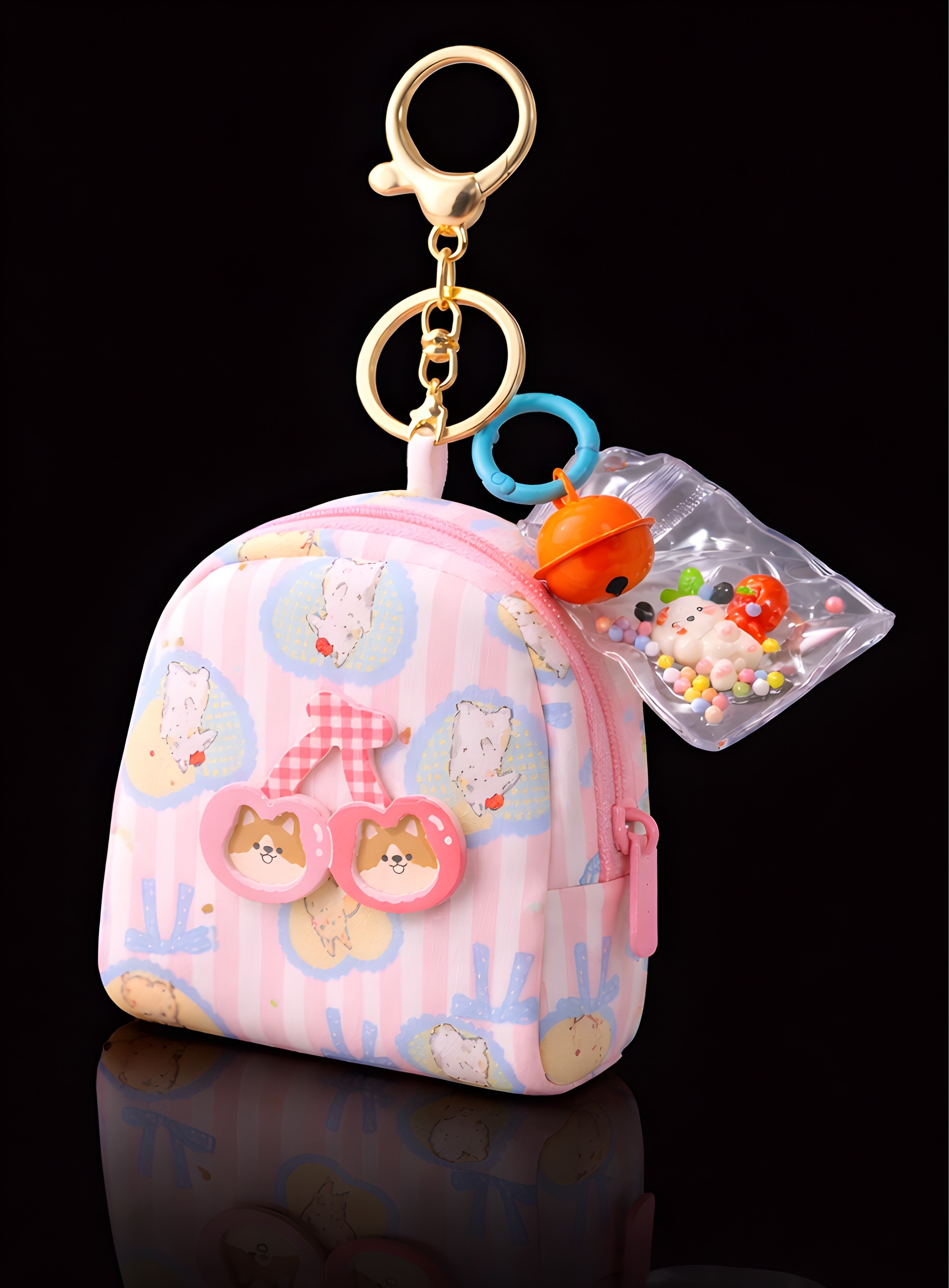 Pink Mini Bag Charm