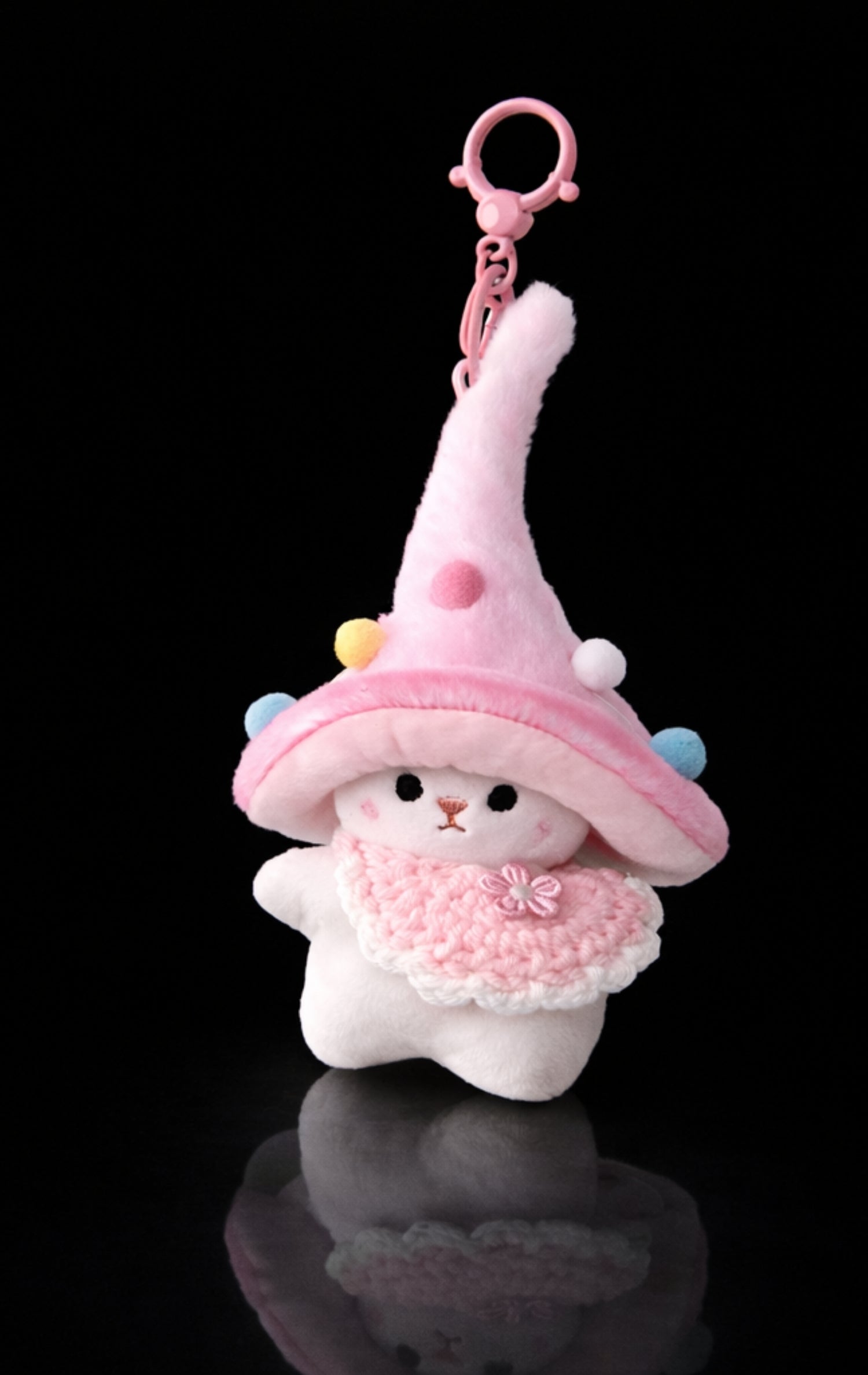 Pink Wizard Bunny Charm