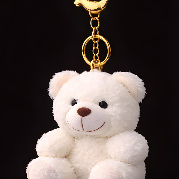 White Shaggy Teddy Plush