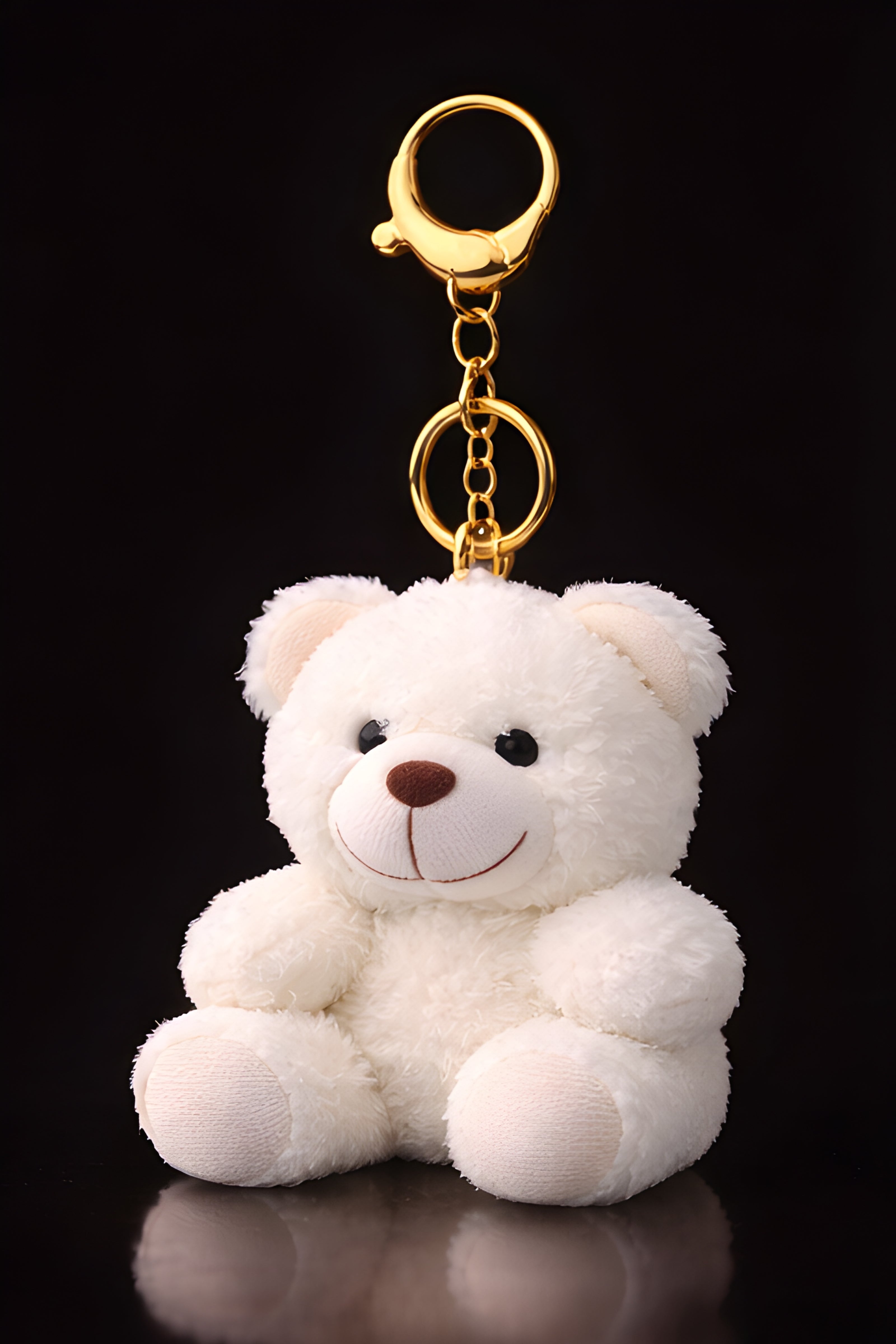 White Shaggy Teddy Plush