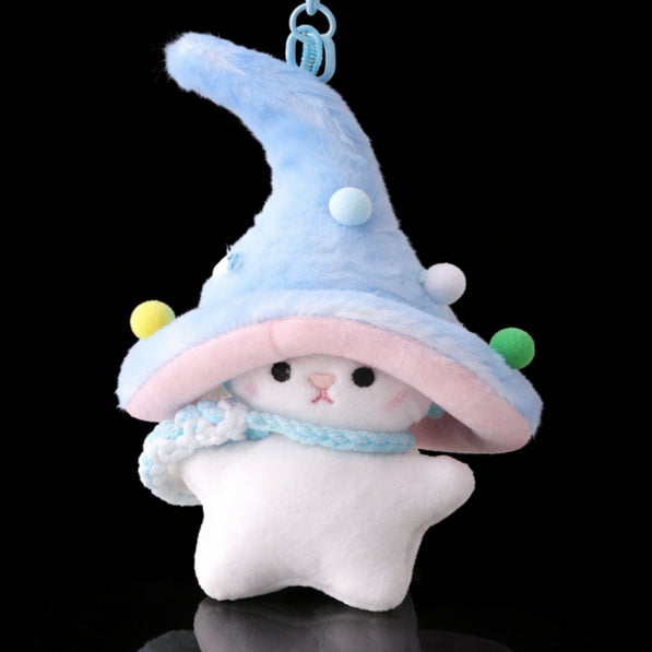 Blue Wizard Bunny Charm