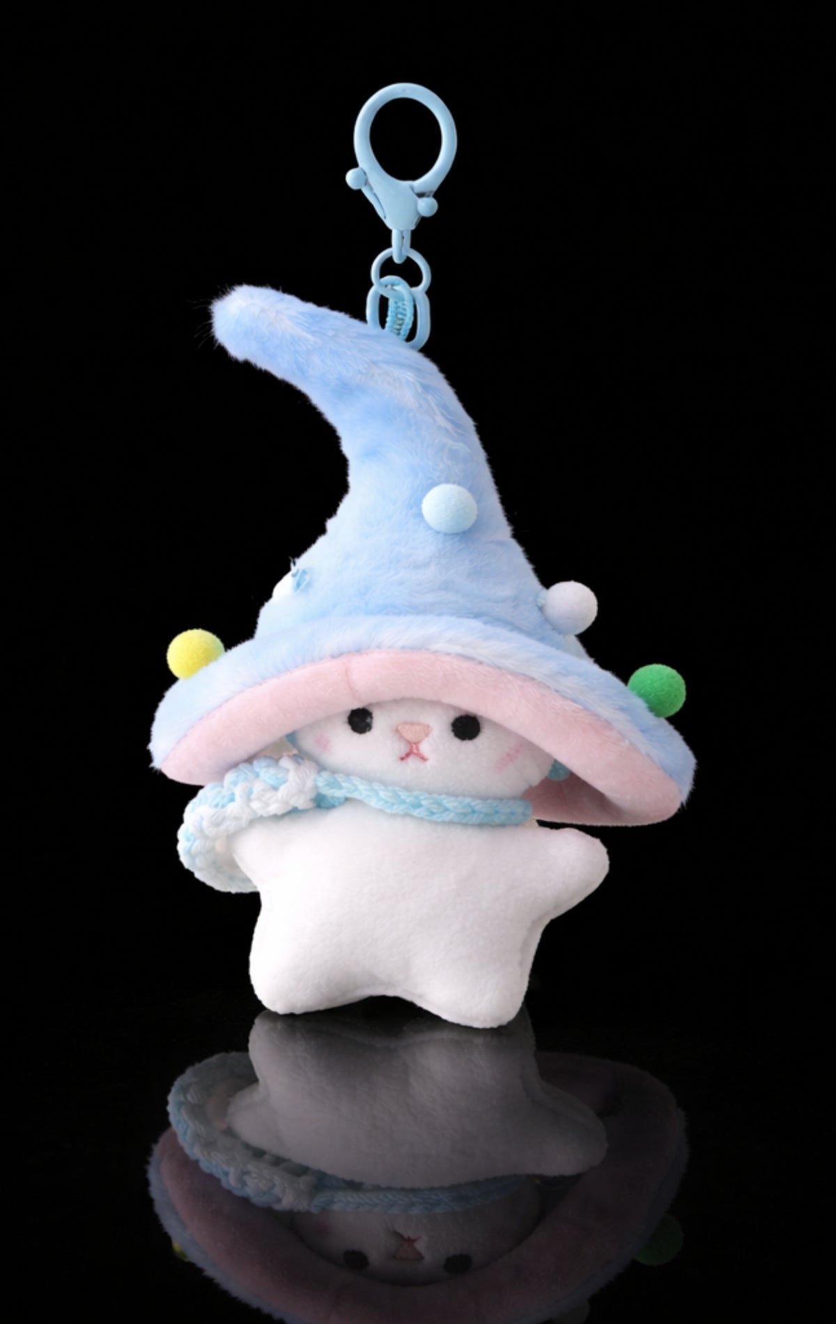 Blue Wizard Bunny Charm