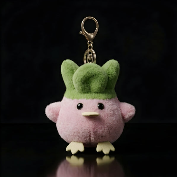 Round Pink Chicken Puff