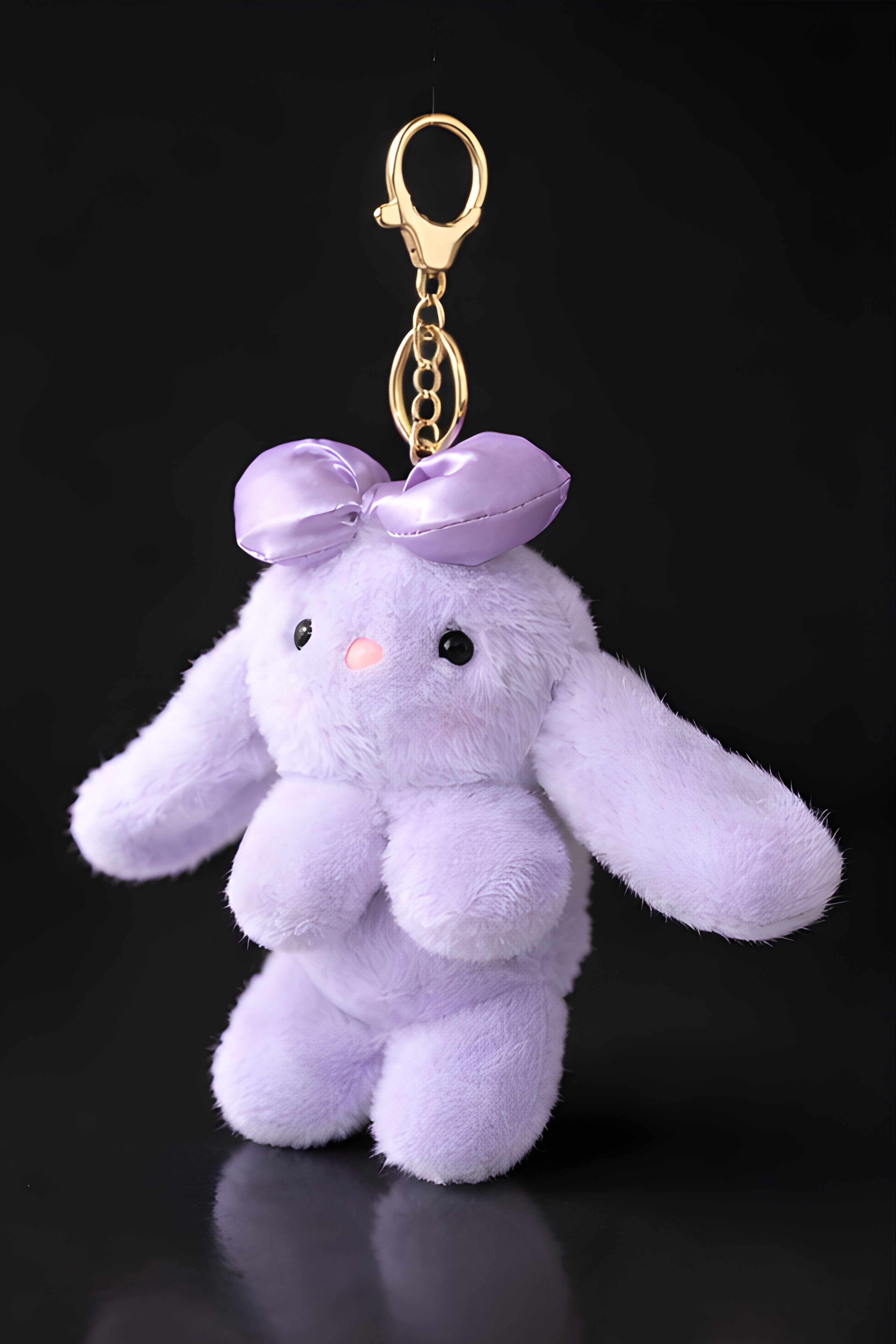 Lavender Bow Bunny Plush