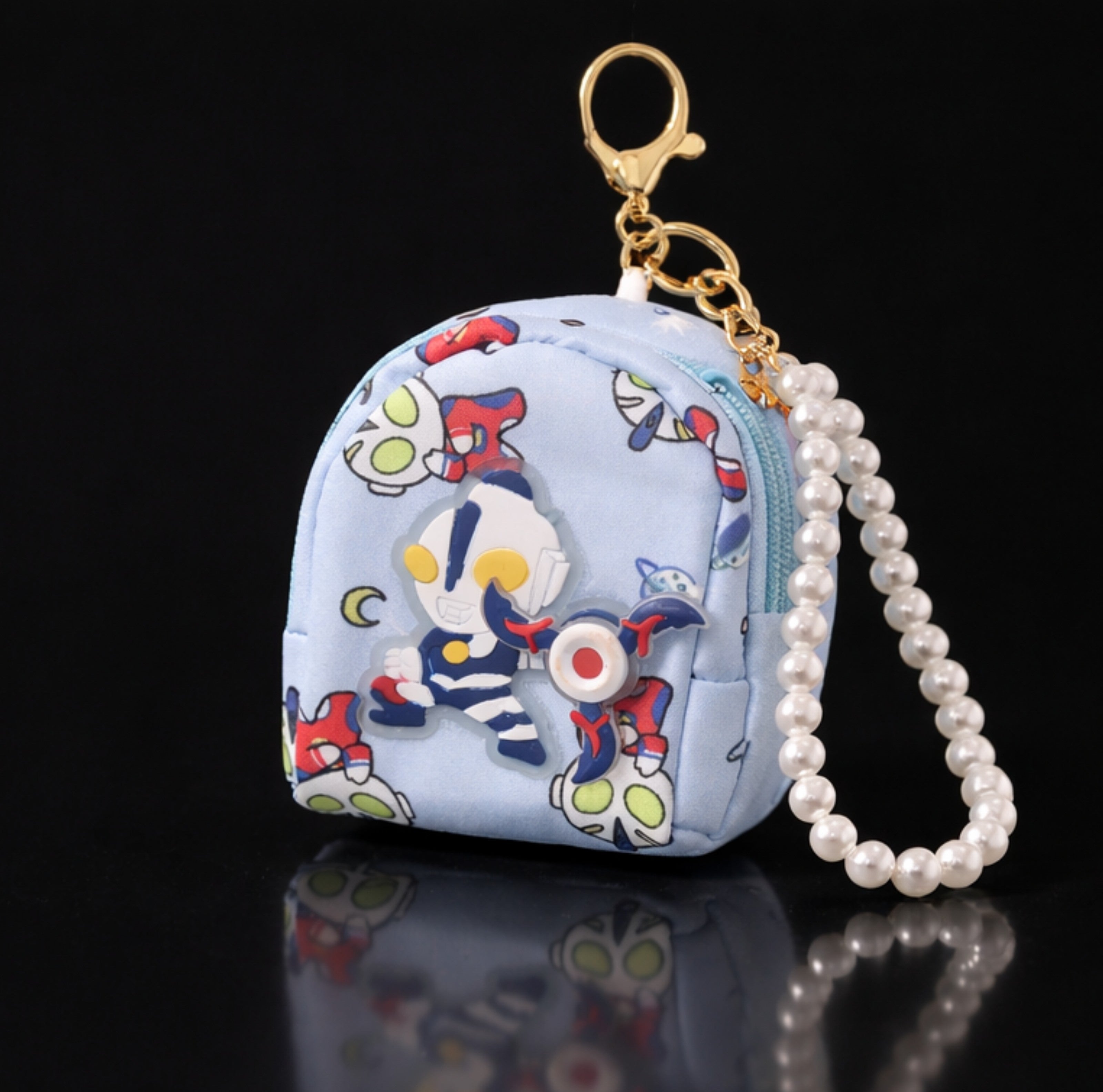 Mini Blue Robot Bag Charm
