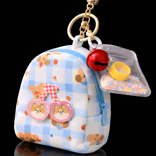Blue Mini Bag Charm