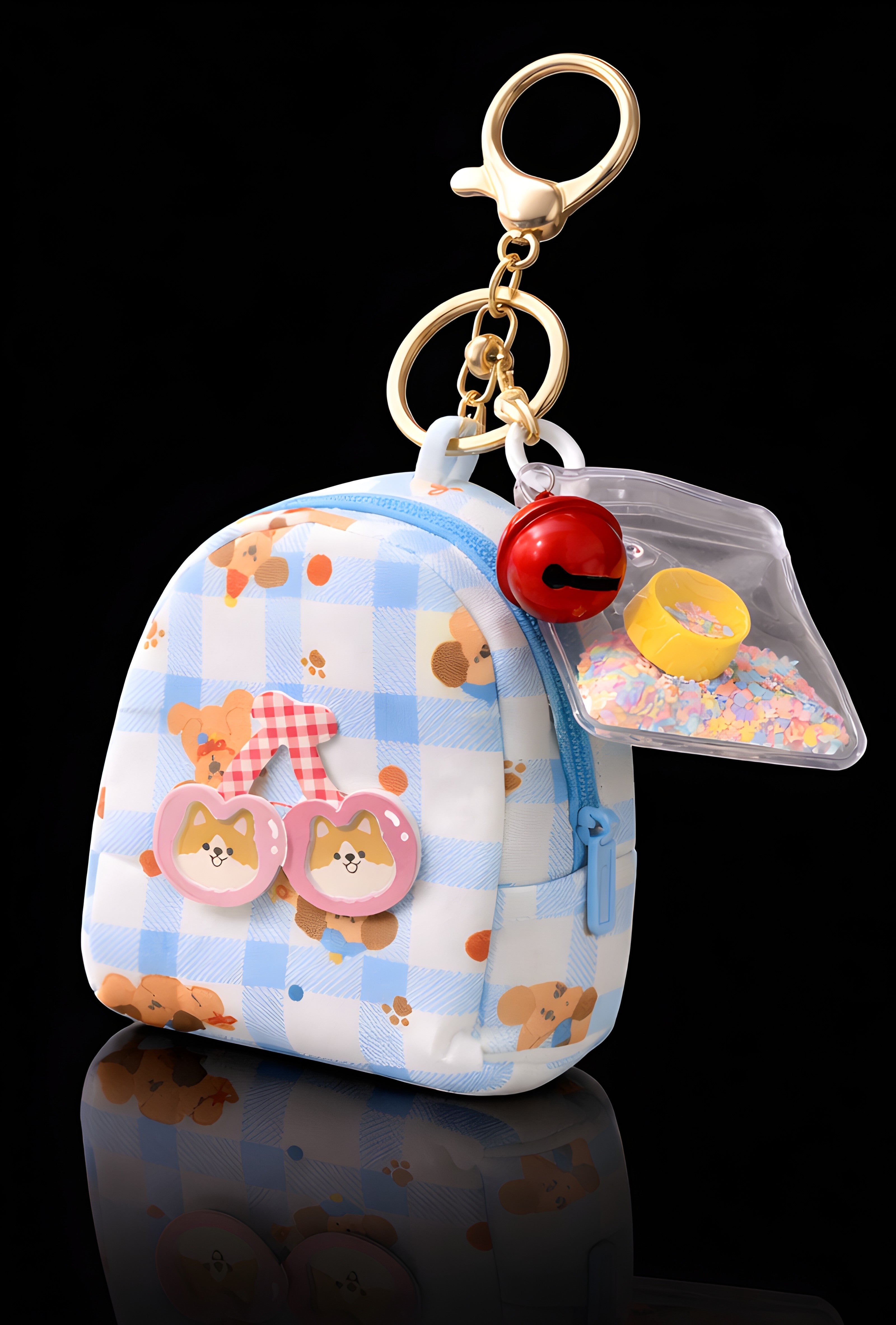 Blue Mini Bag Charm