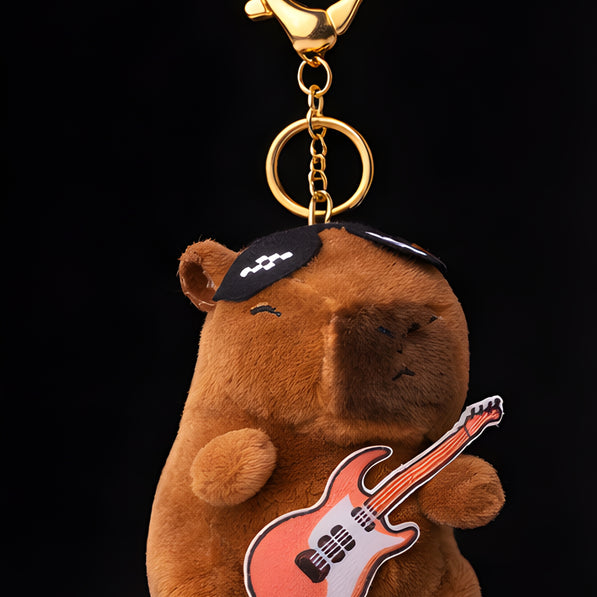 Groovy Pink Guitar Capybara