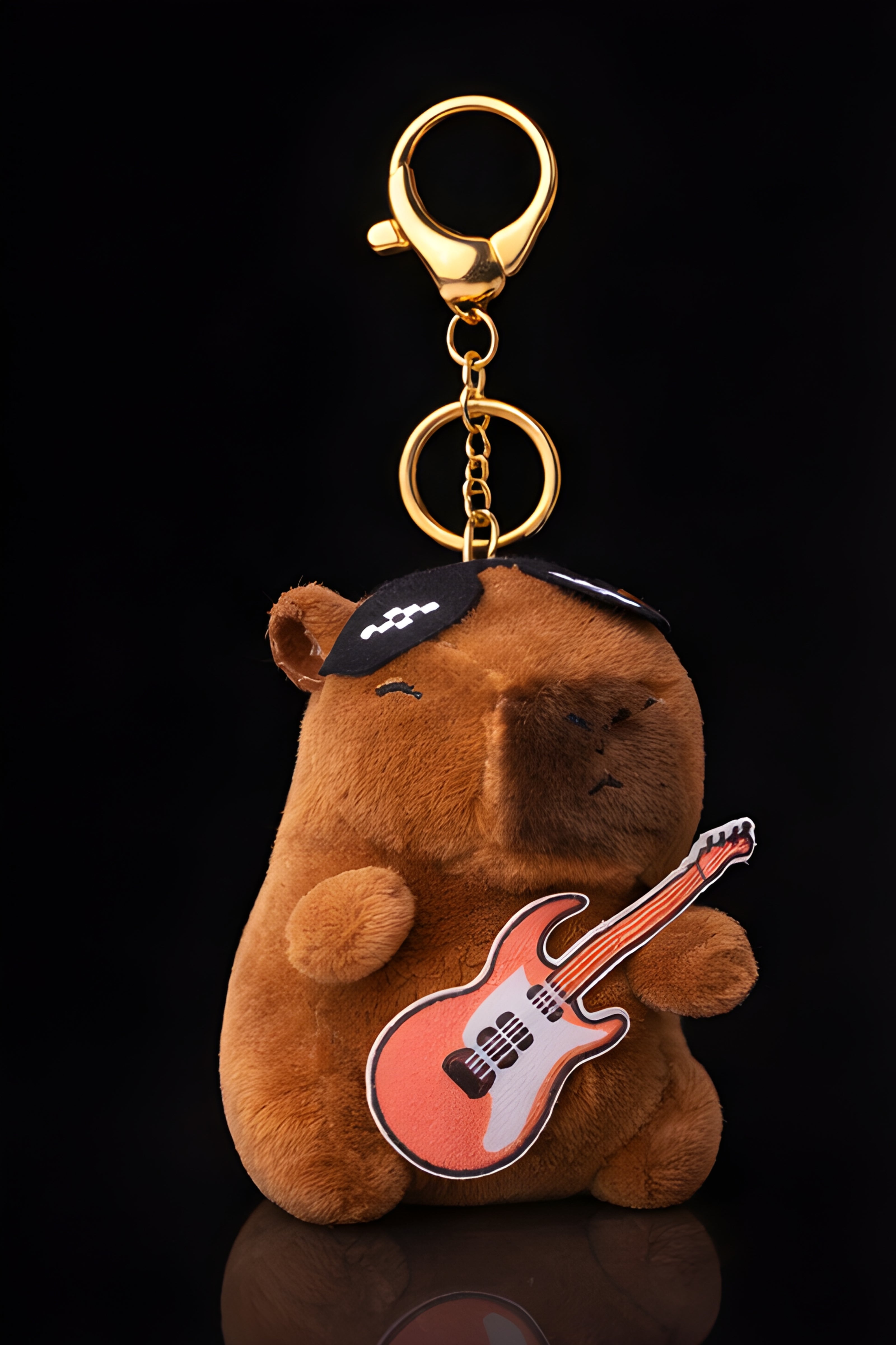 Groovy Pink Guitar Capybara