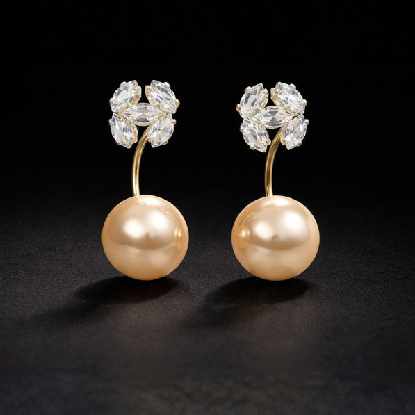 Golden Pearl Dome Stud