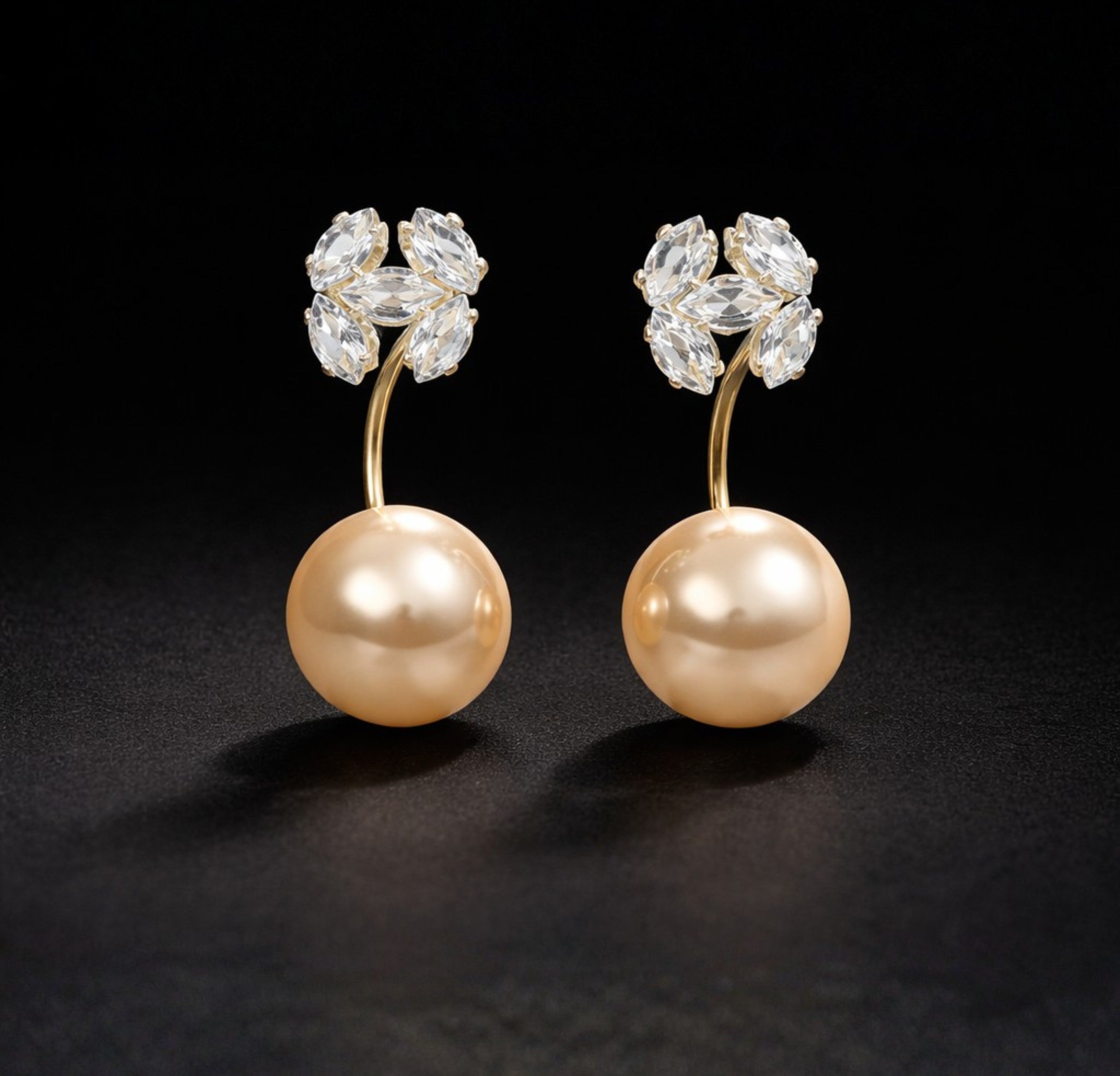 Golden Pearl Dome Stud