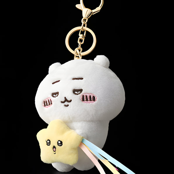 White Bunny Star Plush