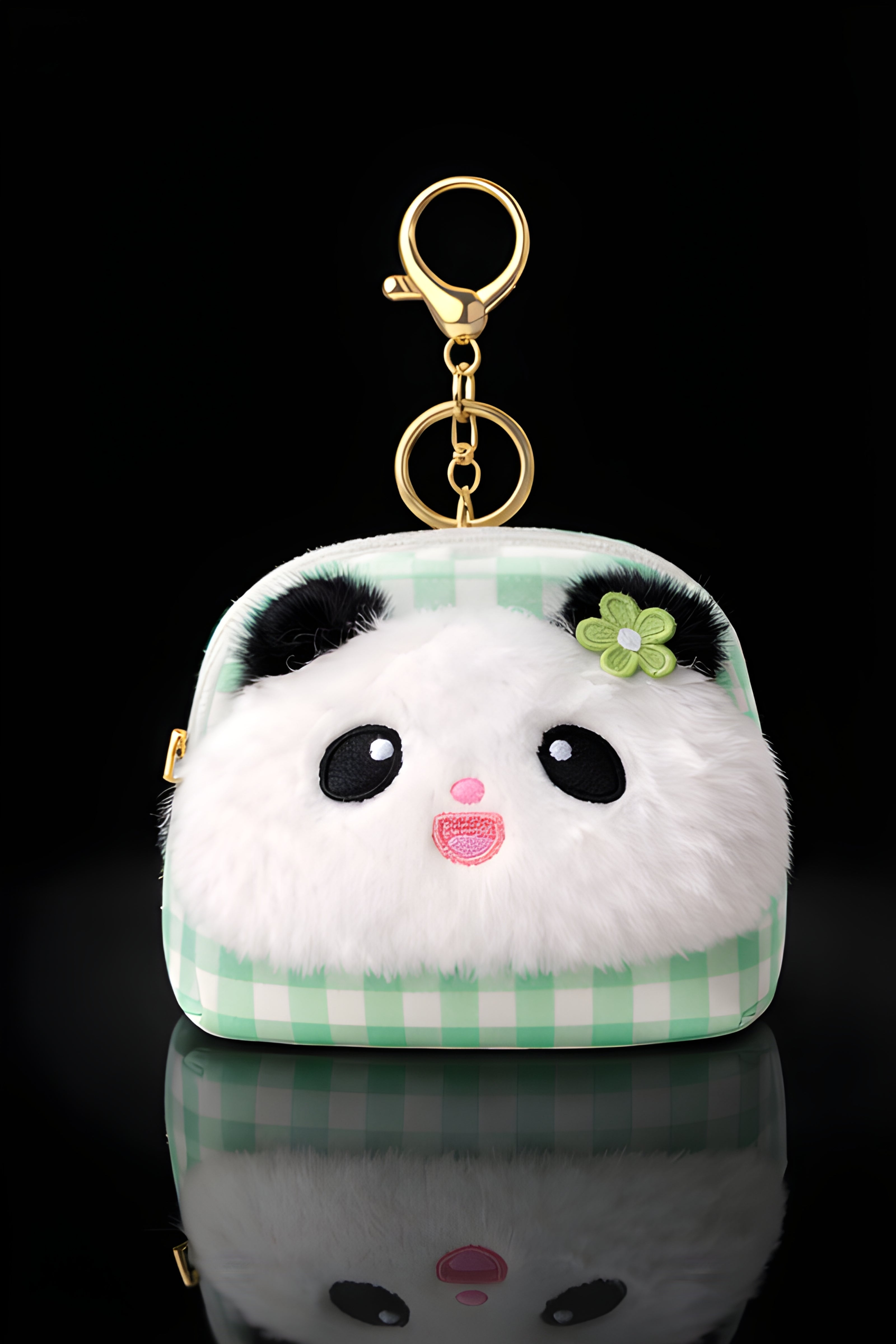 Green Panda Bag Charm