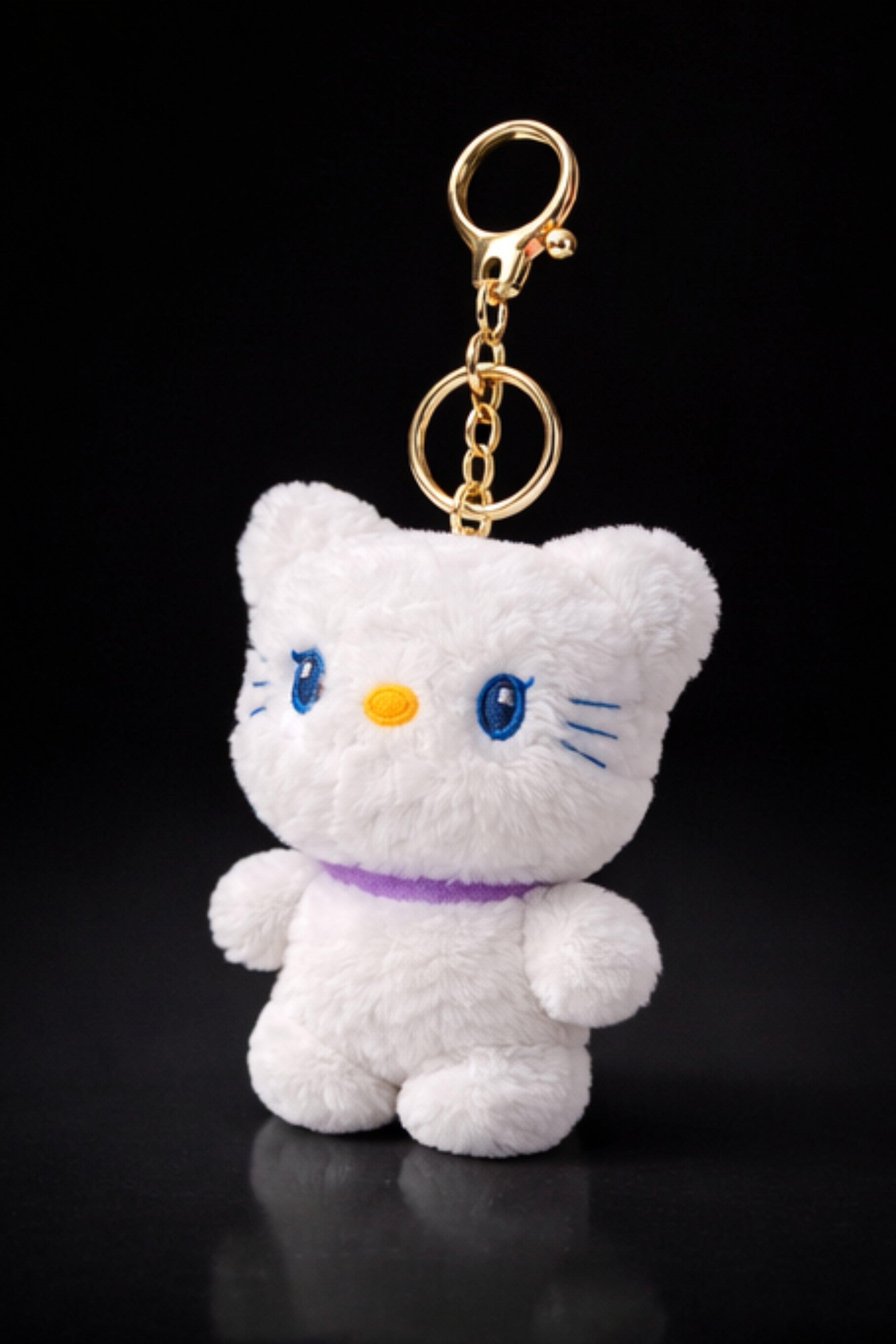 Purple Collar Fluffy Kitty