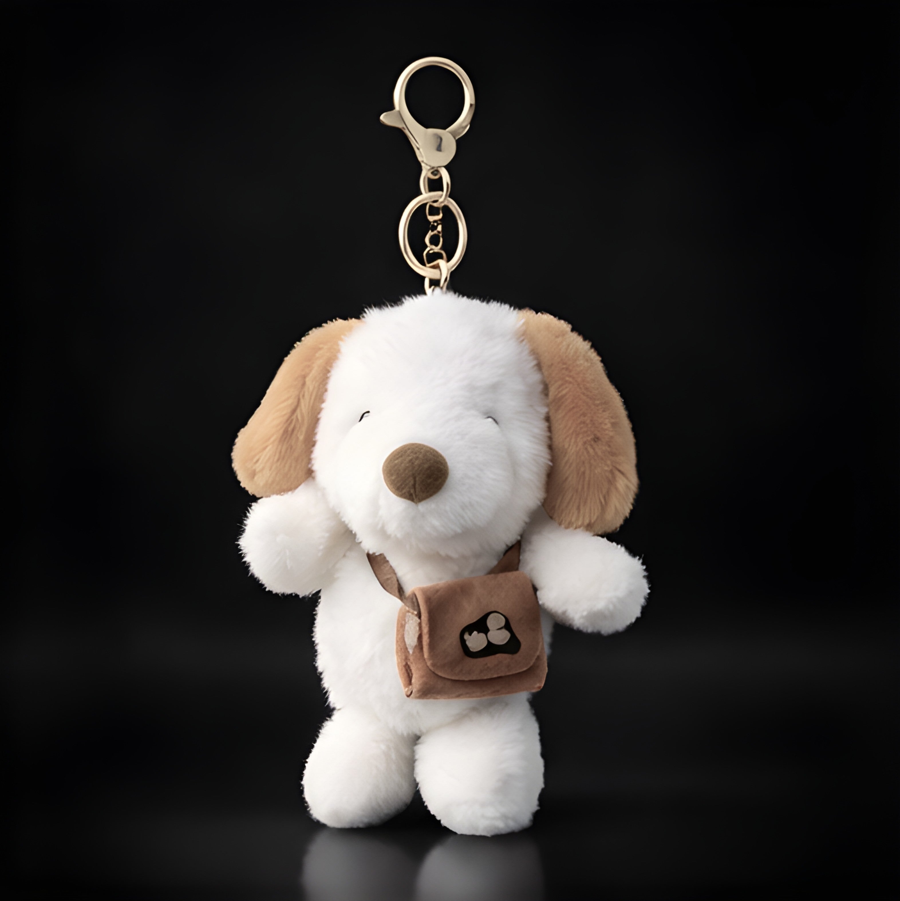 Beige Bag Puppy Plush