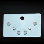 Silver Coral Stud Set