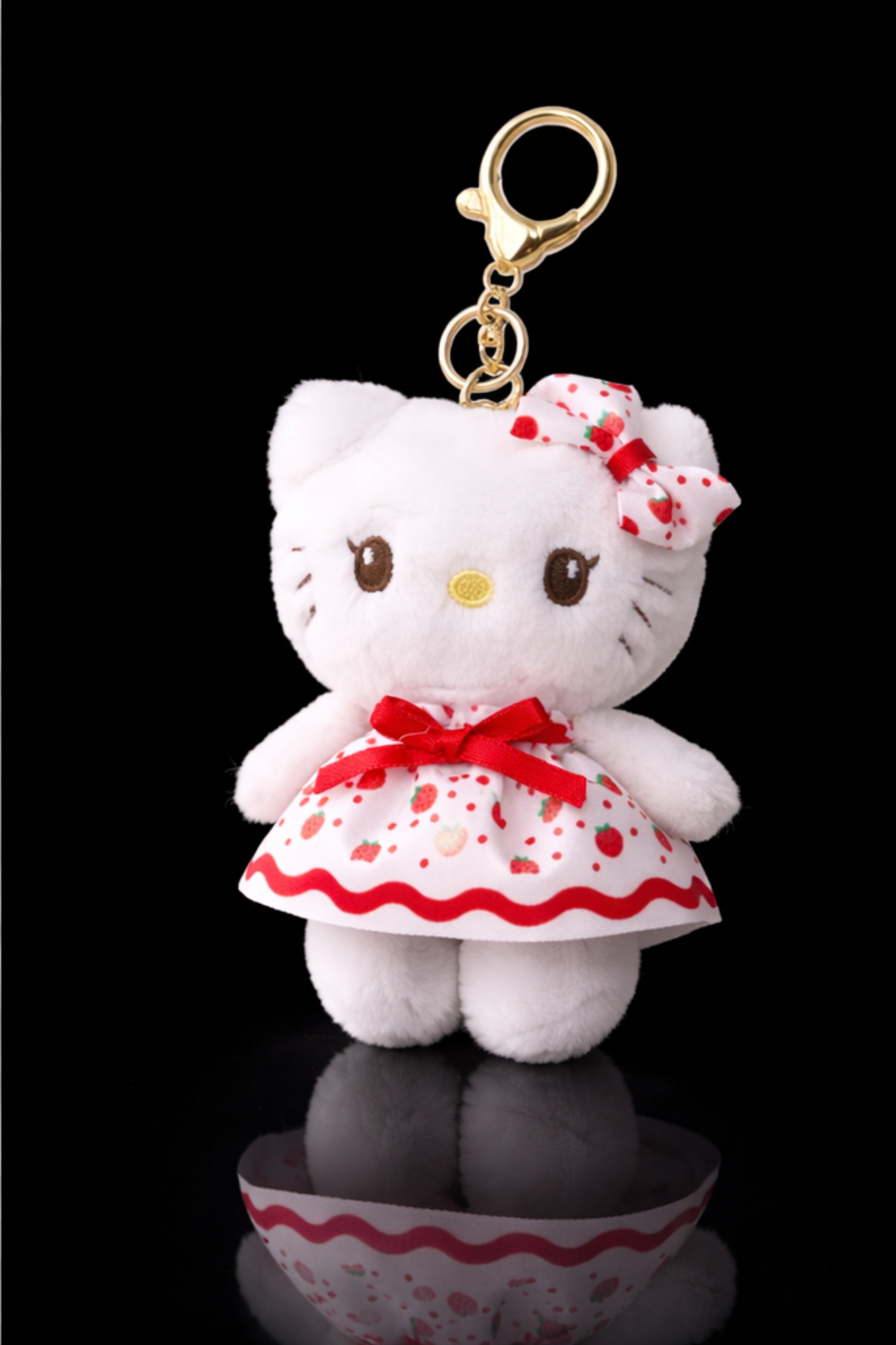 Strawberry Dress Kitty Plush
