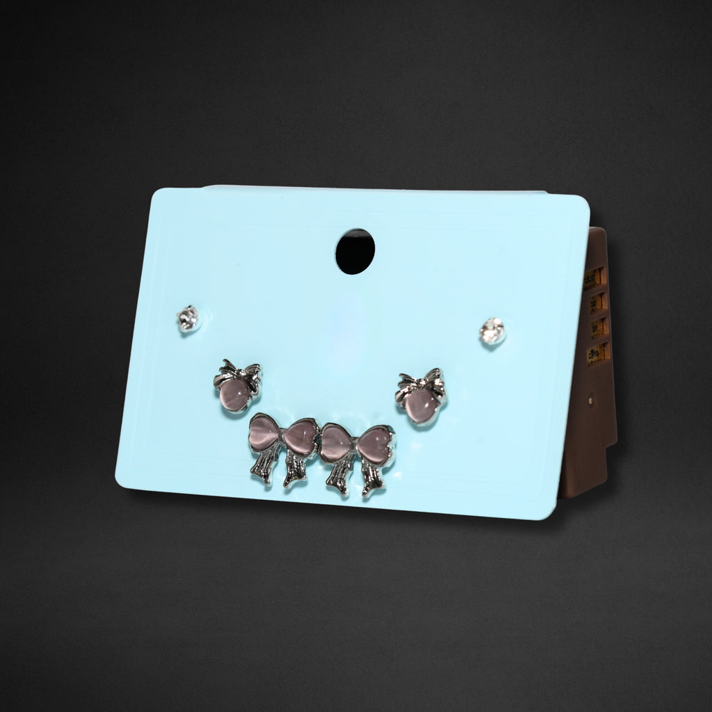 Rosette Bow Studs