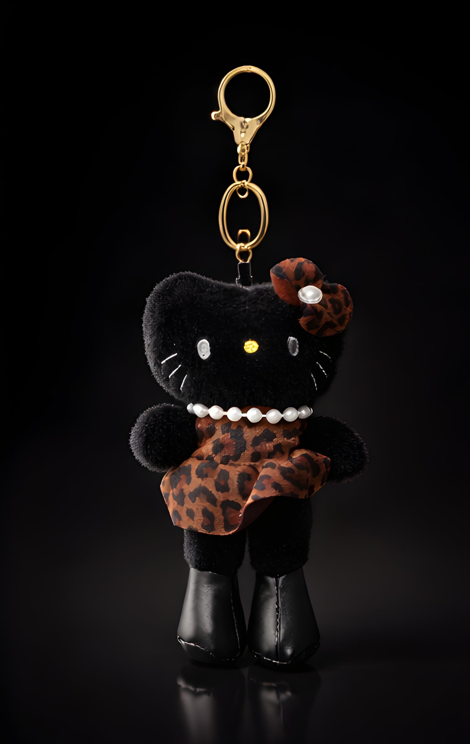 Black Leopard Kitty Plush