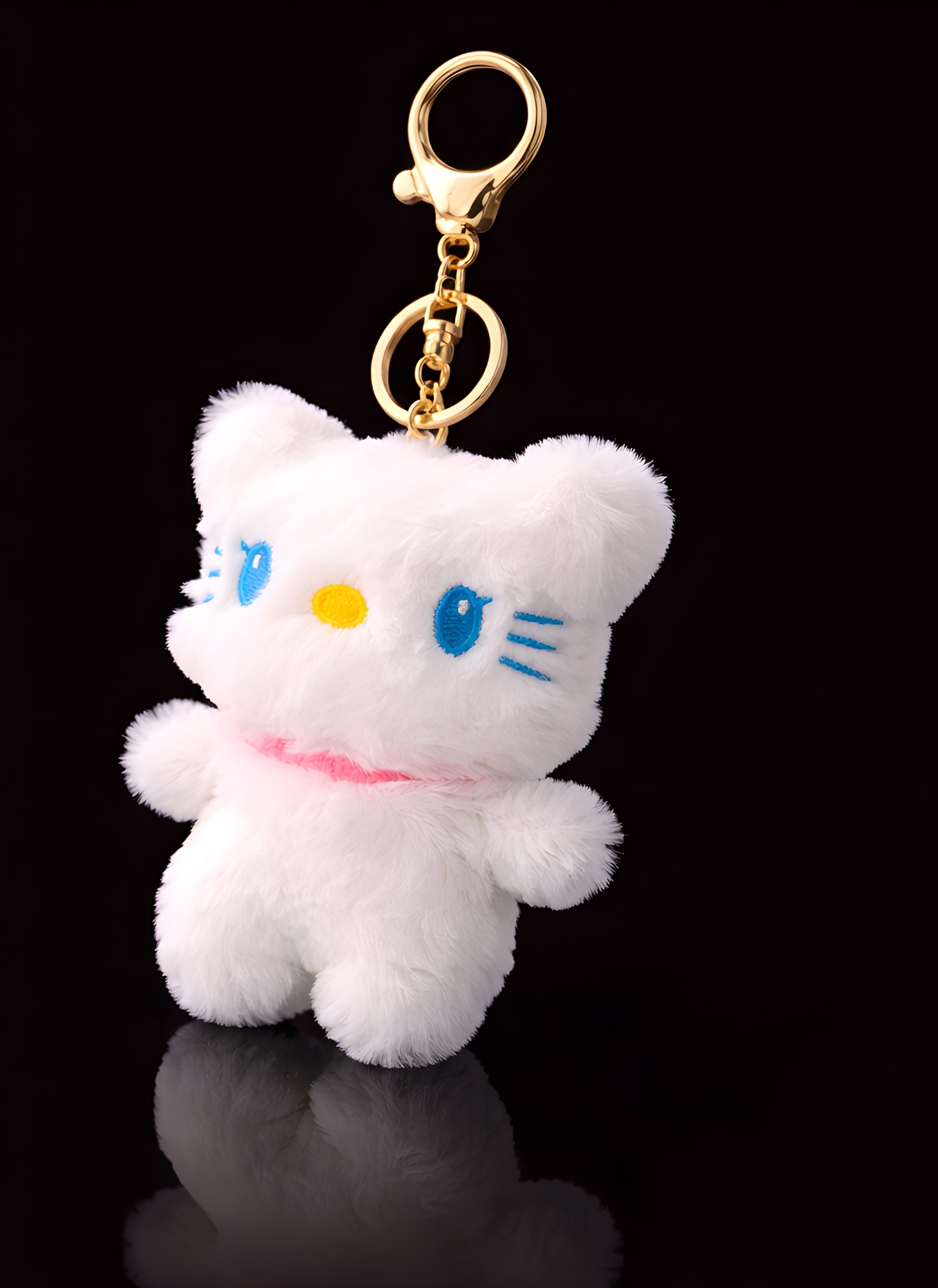 Pink Collar Fluffy Kitty
