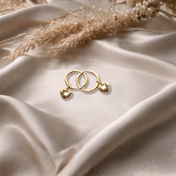 Heart Loop Charm Earring
