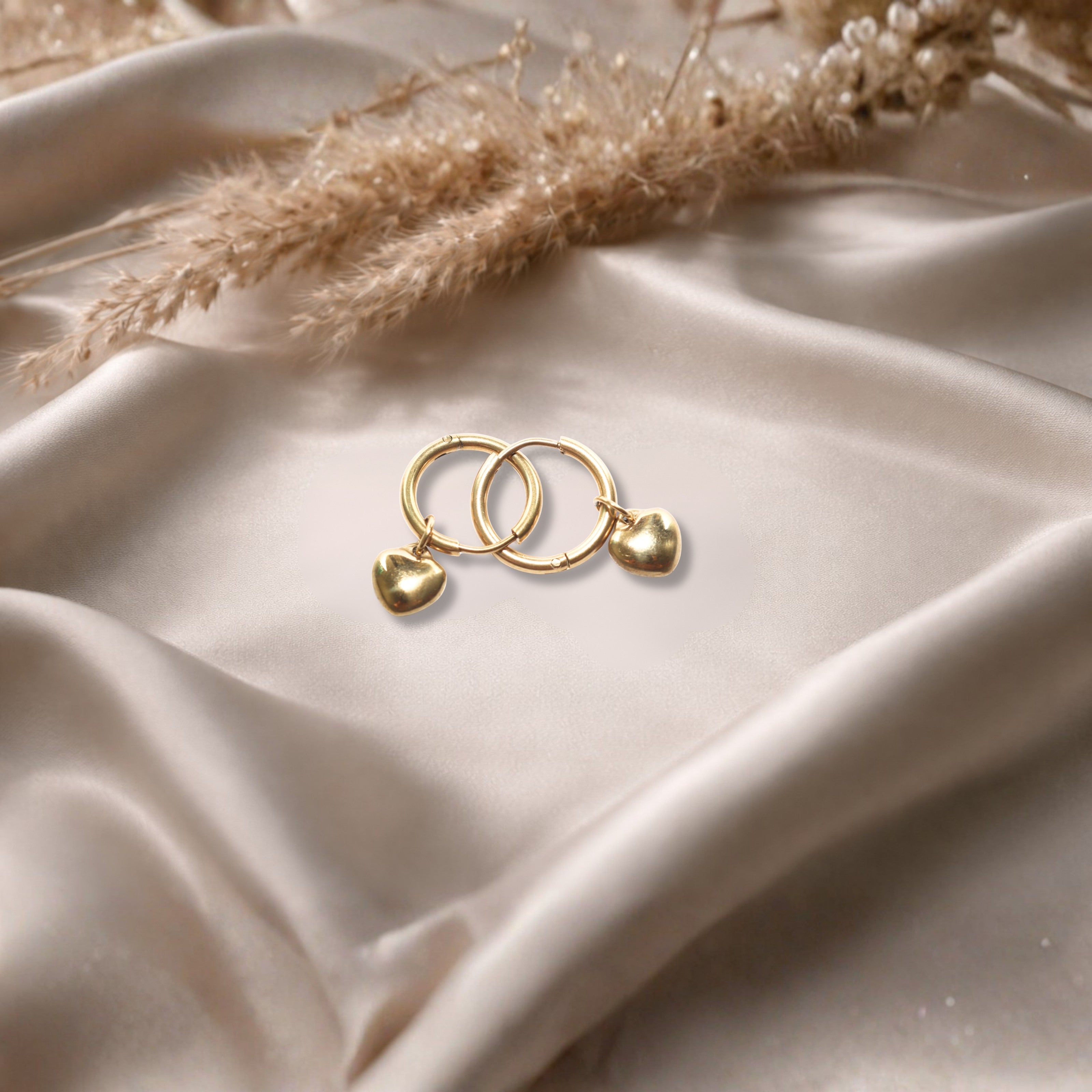 Heart Loop Charm Earring