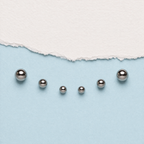 Silver Orb Stud Set