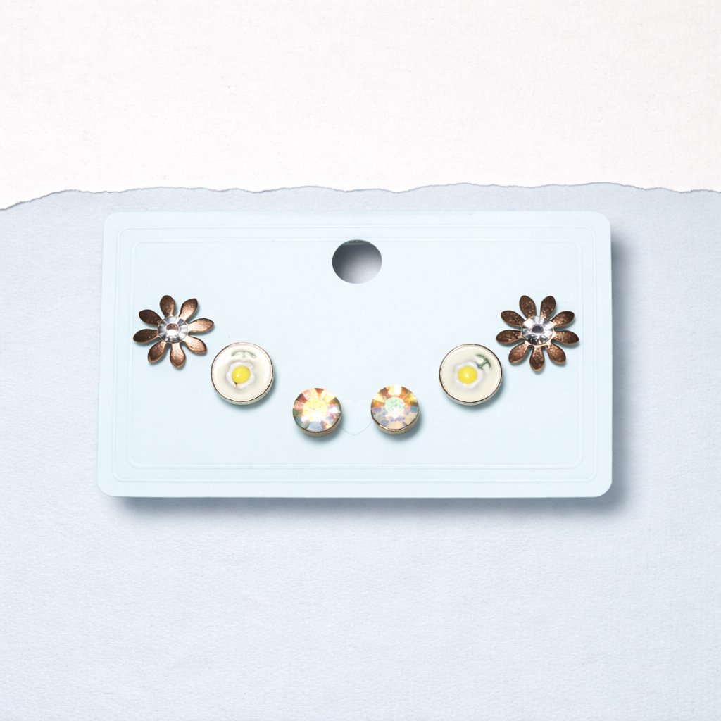 Soleil Flower Stud Set