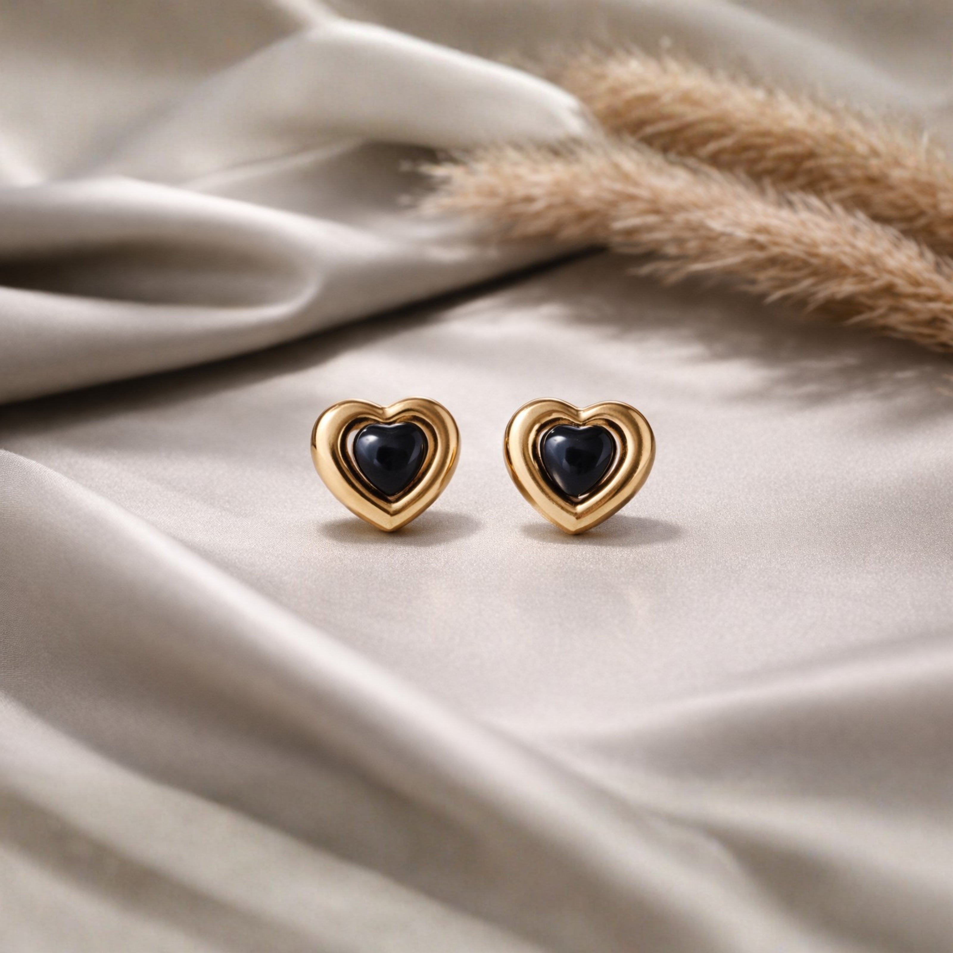 Golden Heart Earrings