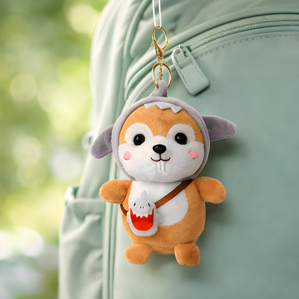 Sharky Grey Shiba Squirrel Plush