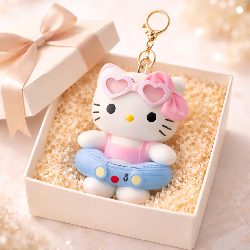 Hello Kitty Pink Swim Tube Charm