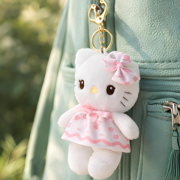 Peach Dress Kitty Plush