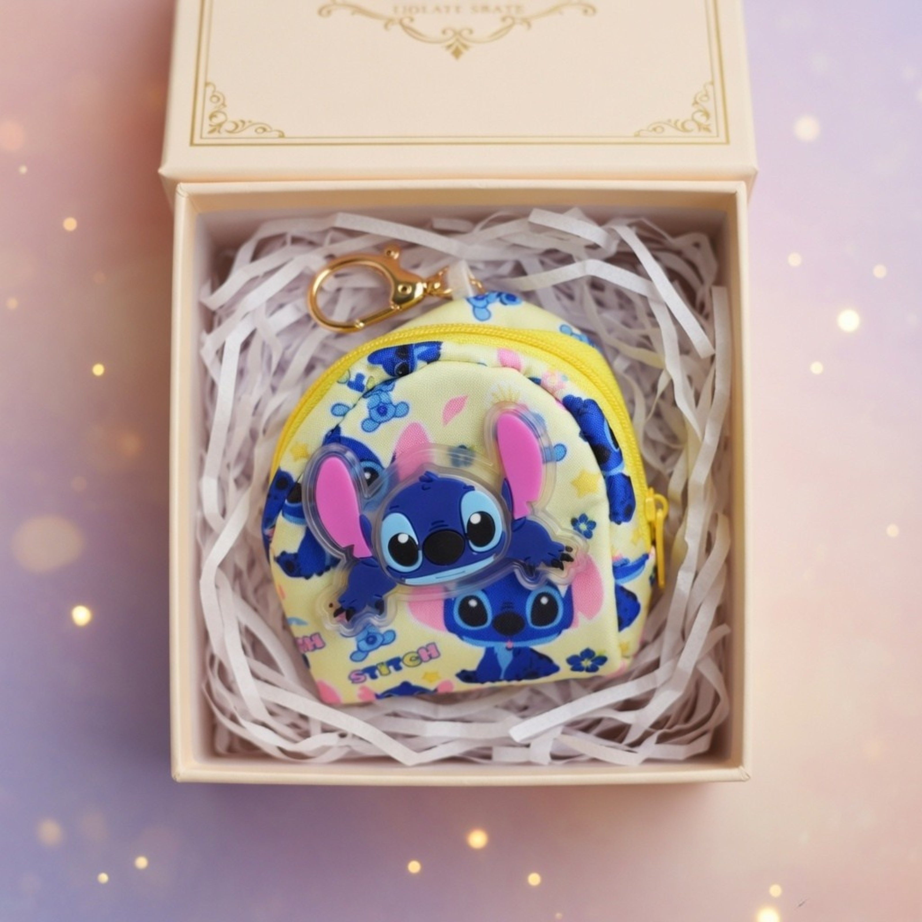 Yellow Stitch Mini Bag Charm