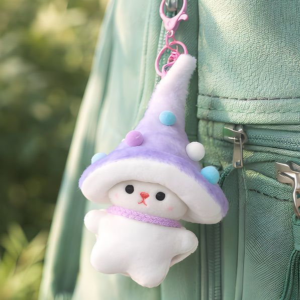 Purple Wizard Bunny Charm
