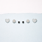 Heart Pearl Grace Stud Set