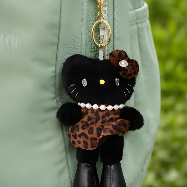 Black Leopard Kitty Plush