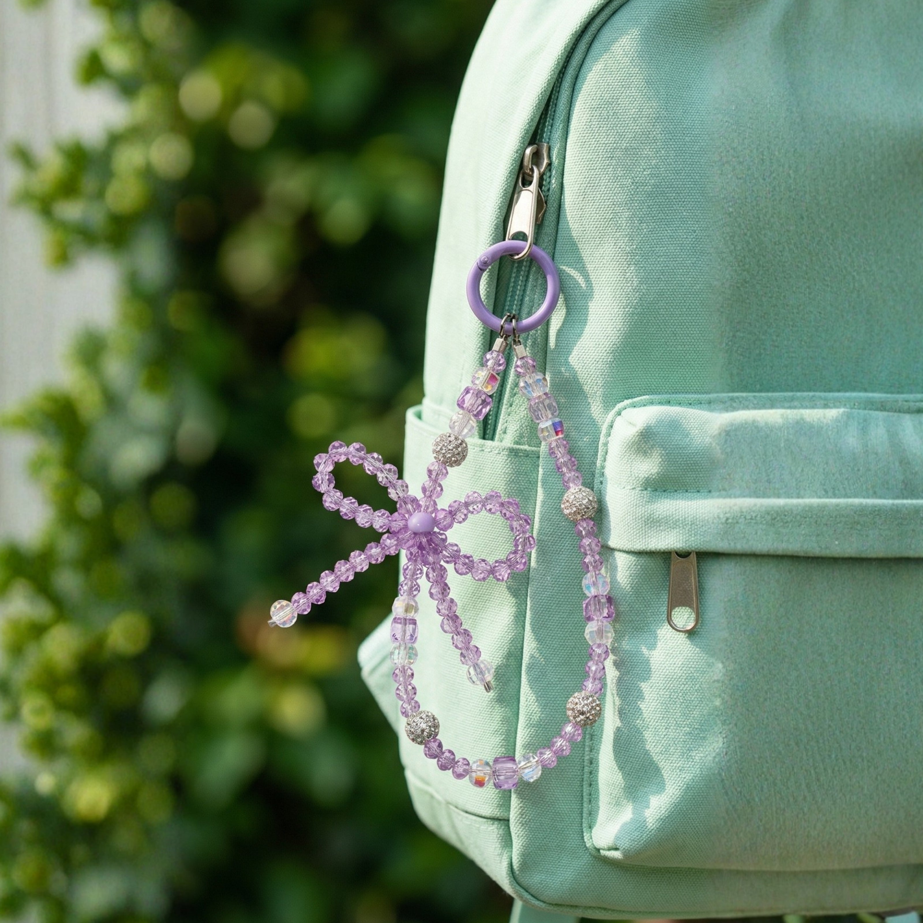 Lavender Bow Whimsy Charm