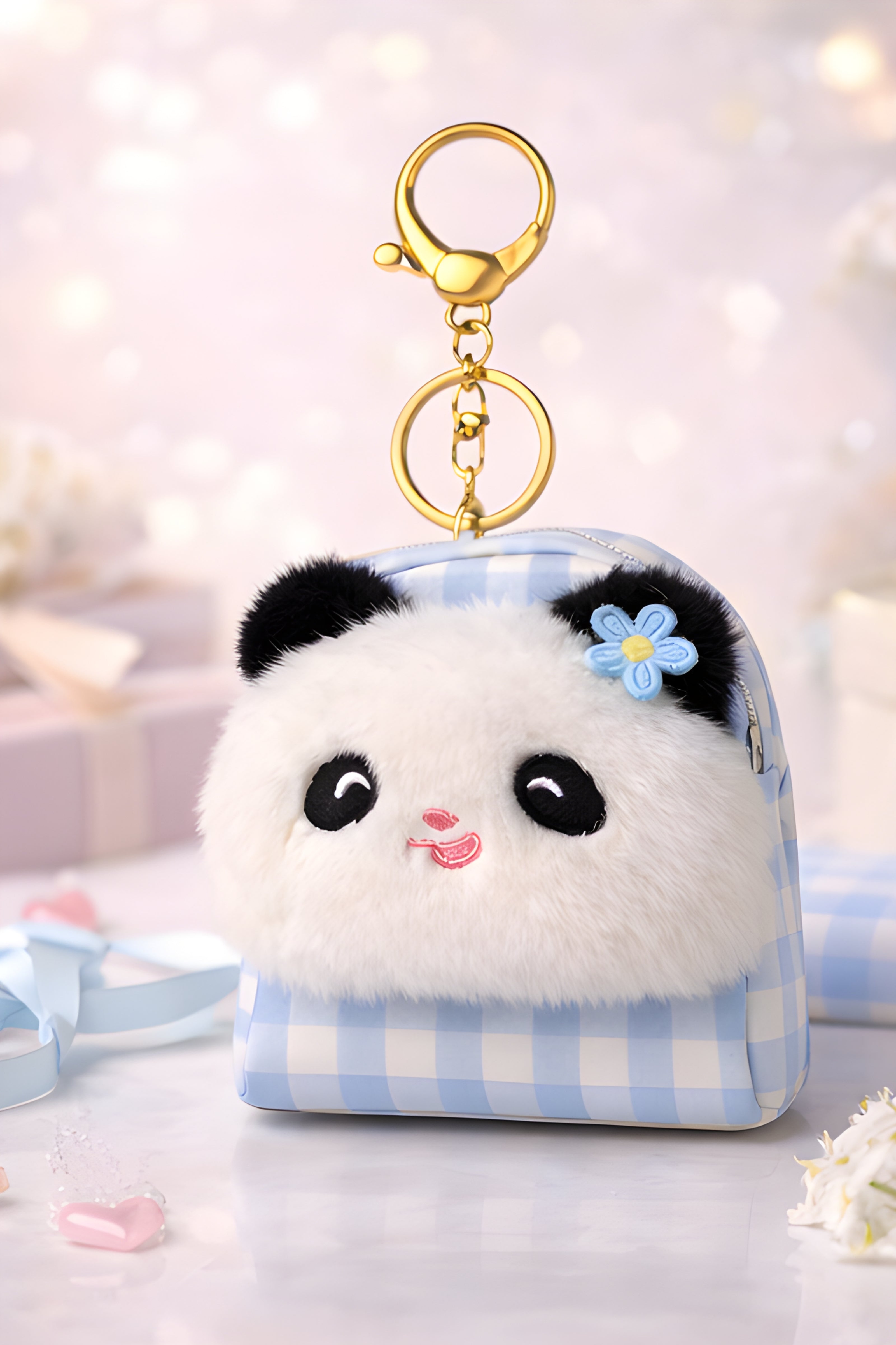 Blue Panda Bag Charm