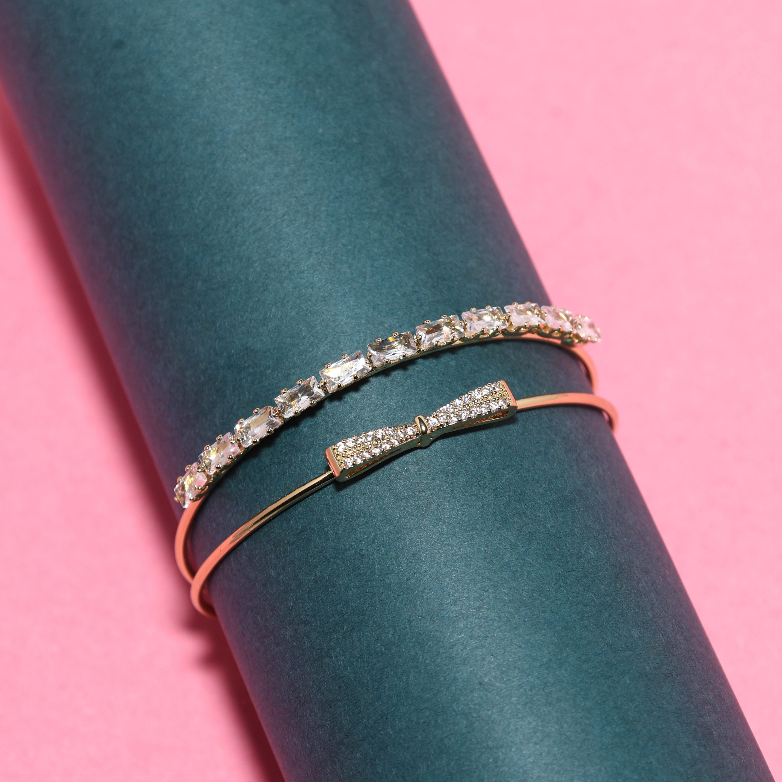 Crystal Gold Bracelet