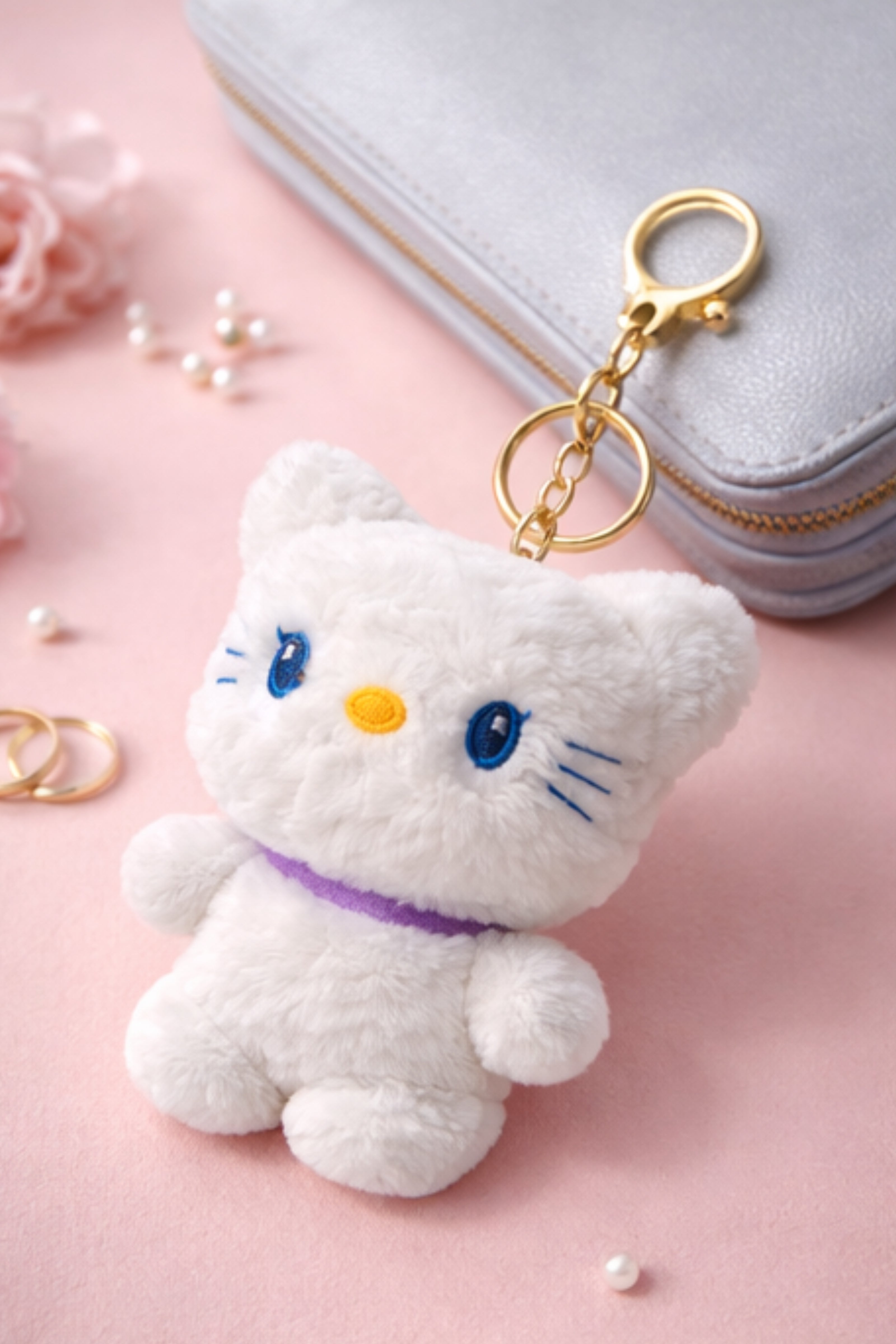 Purple Collar Fluffy Kitty