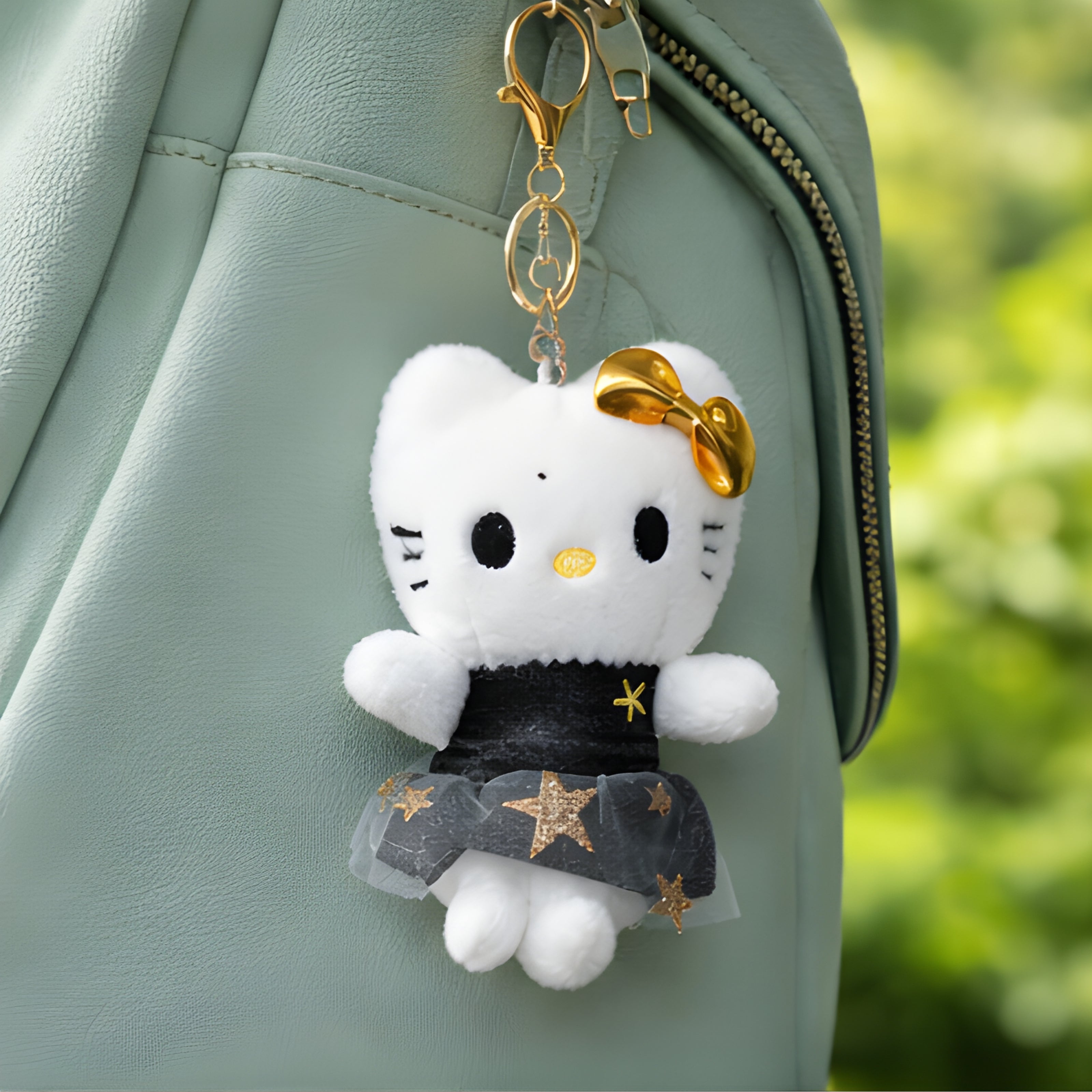 Kitty Gold Star Dress Plush