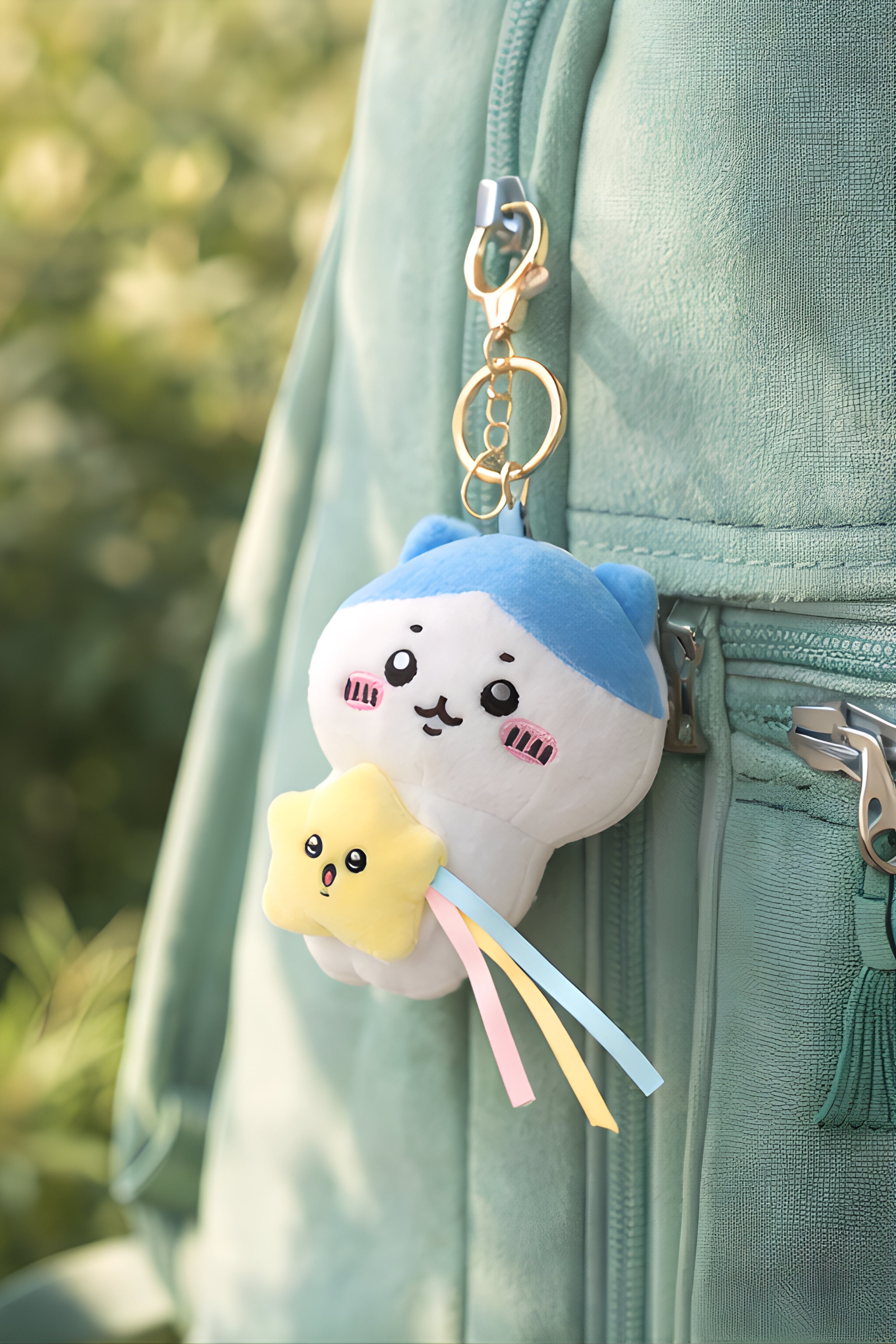 Sky Blue Kitty Star Plush