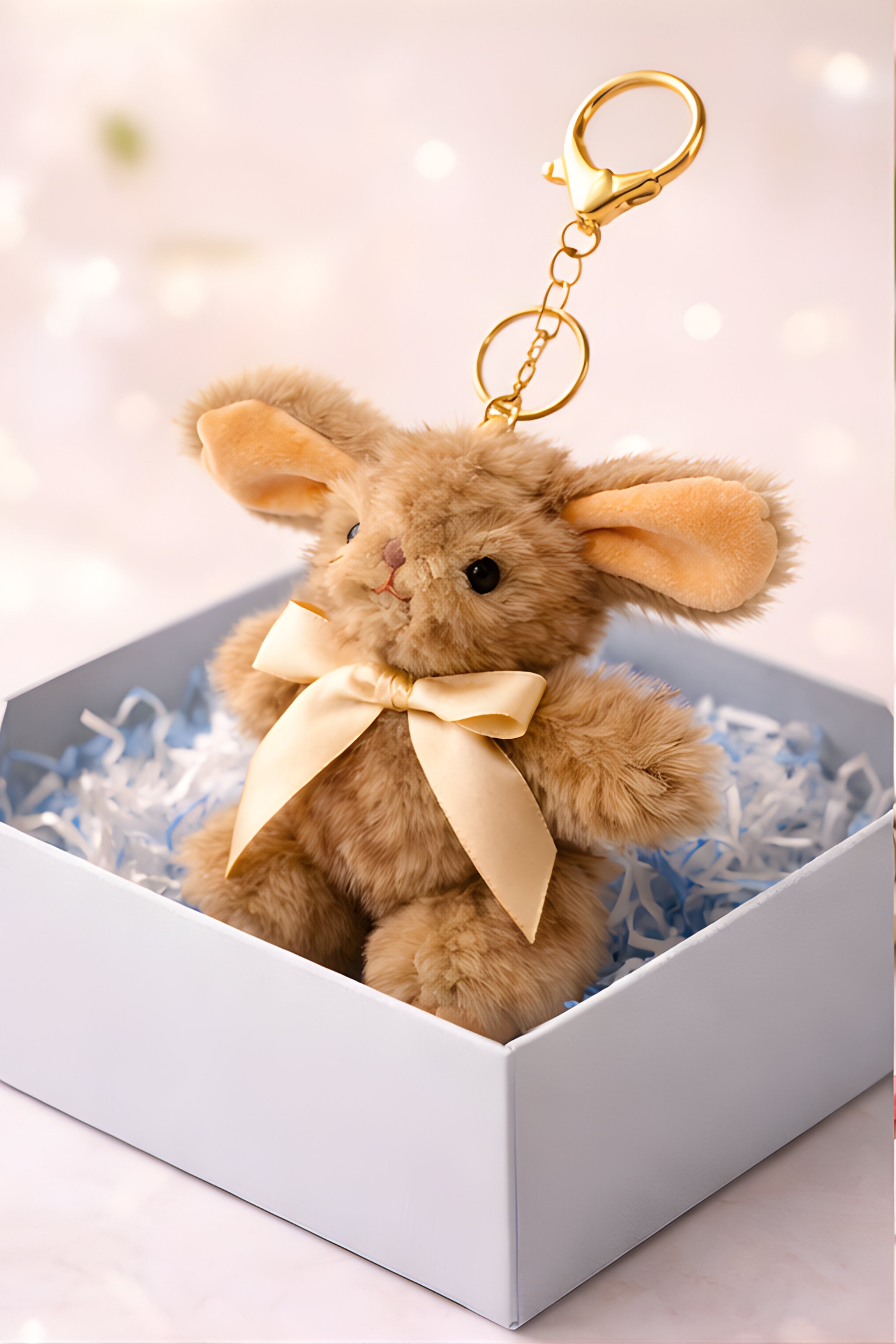 Fluffy Latte Bunny Charm